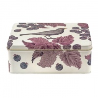 Blackbird & Bramble Print Rectangular Tin Thornback & Peel